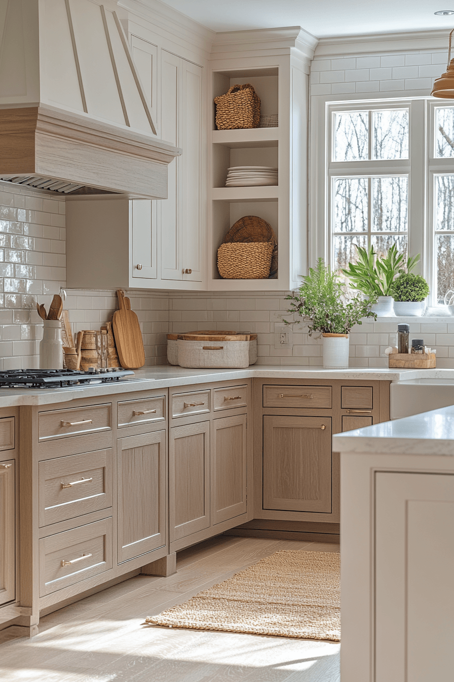 29 2 Toned Kitchen Cabinets That Break the Rules 15