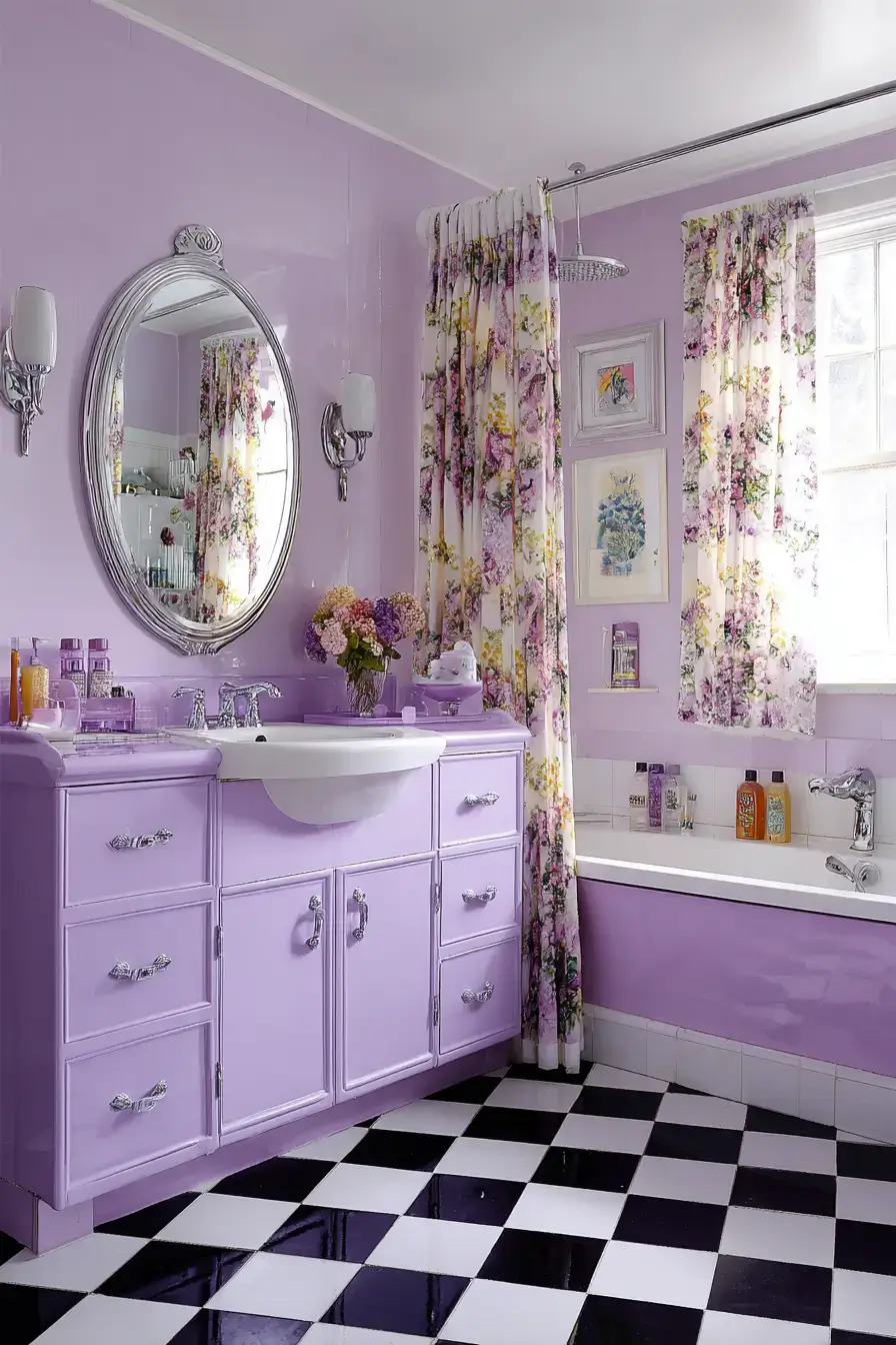 29 Purple Bathroom Ideas That Feel Calm, Bold, and Totally Livable 15