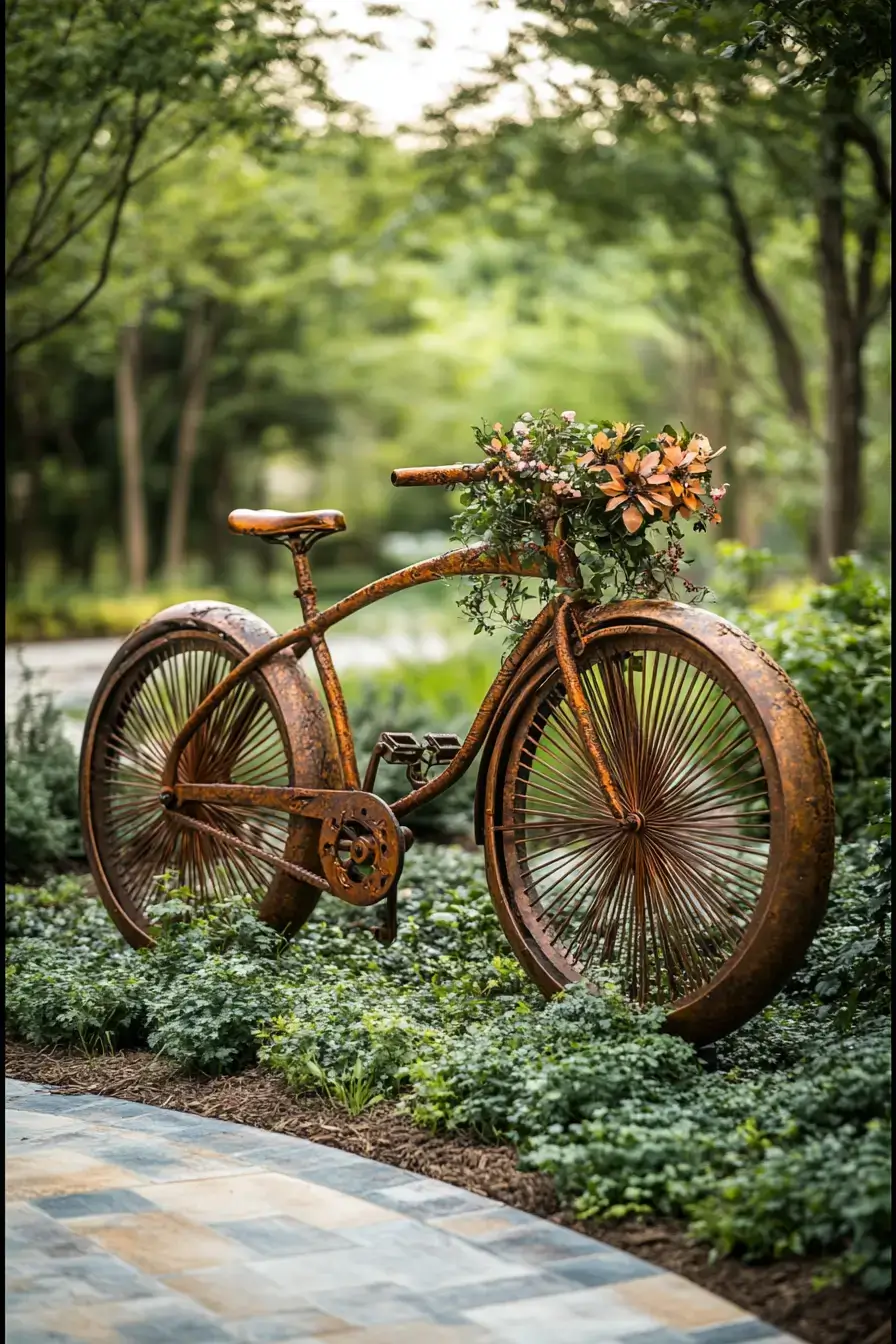 29 Bicycle Yard Decor Ideas for a Charming Outdoor Space 16