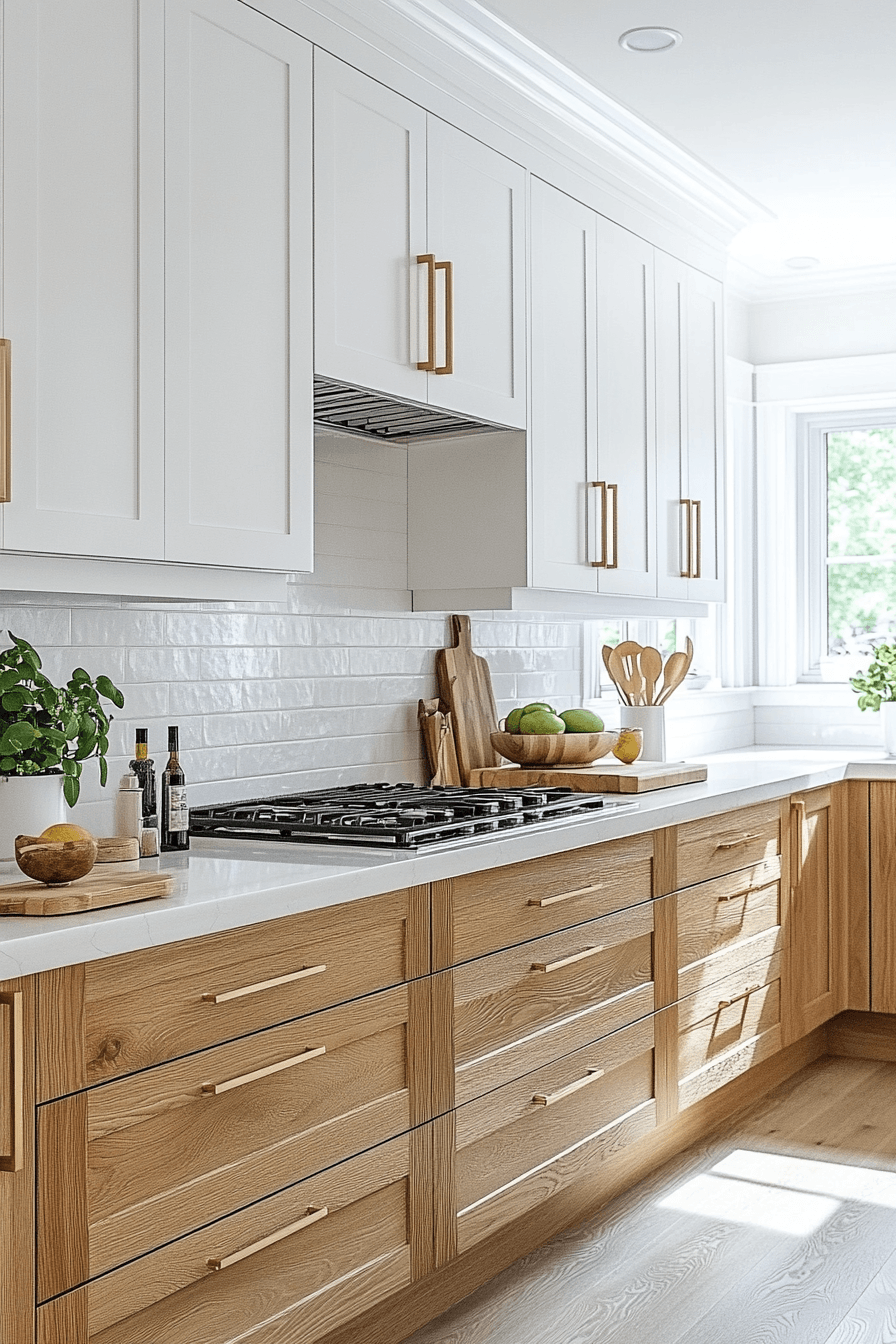 29 2 Toned Kitchen Cabinets That Break the Rules 17