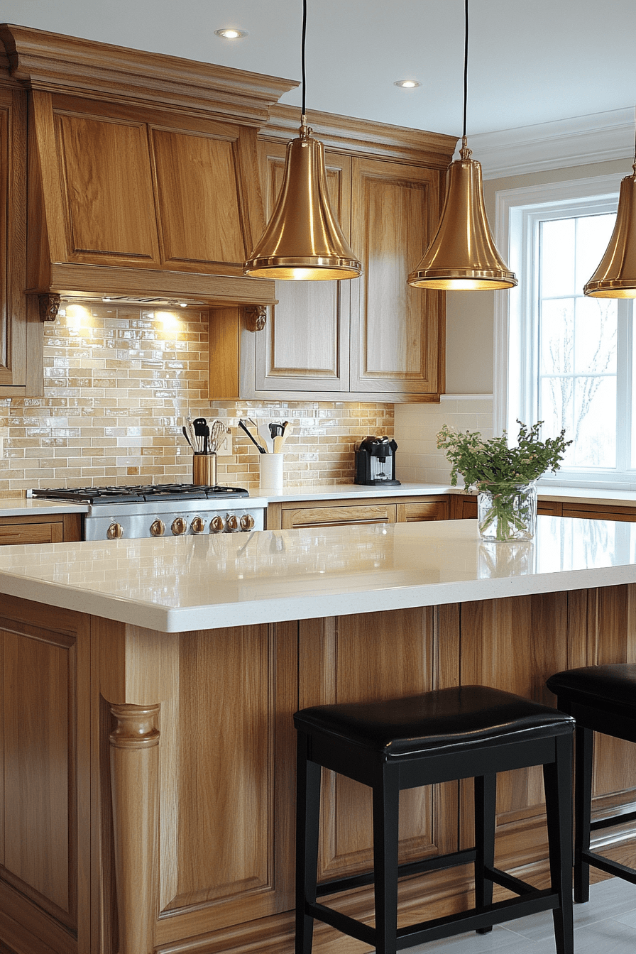 29 Stained Kitchen Cabinets With Real Wood Grain 18