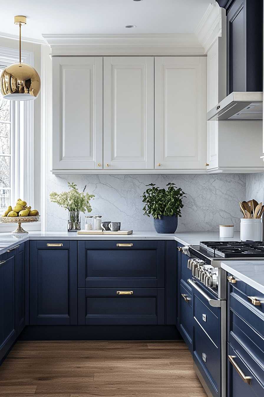 29 2 Toned Kitchen Cabinets That Break the Rules 18