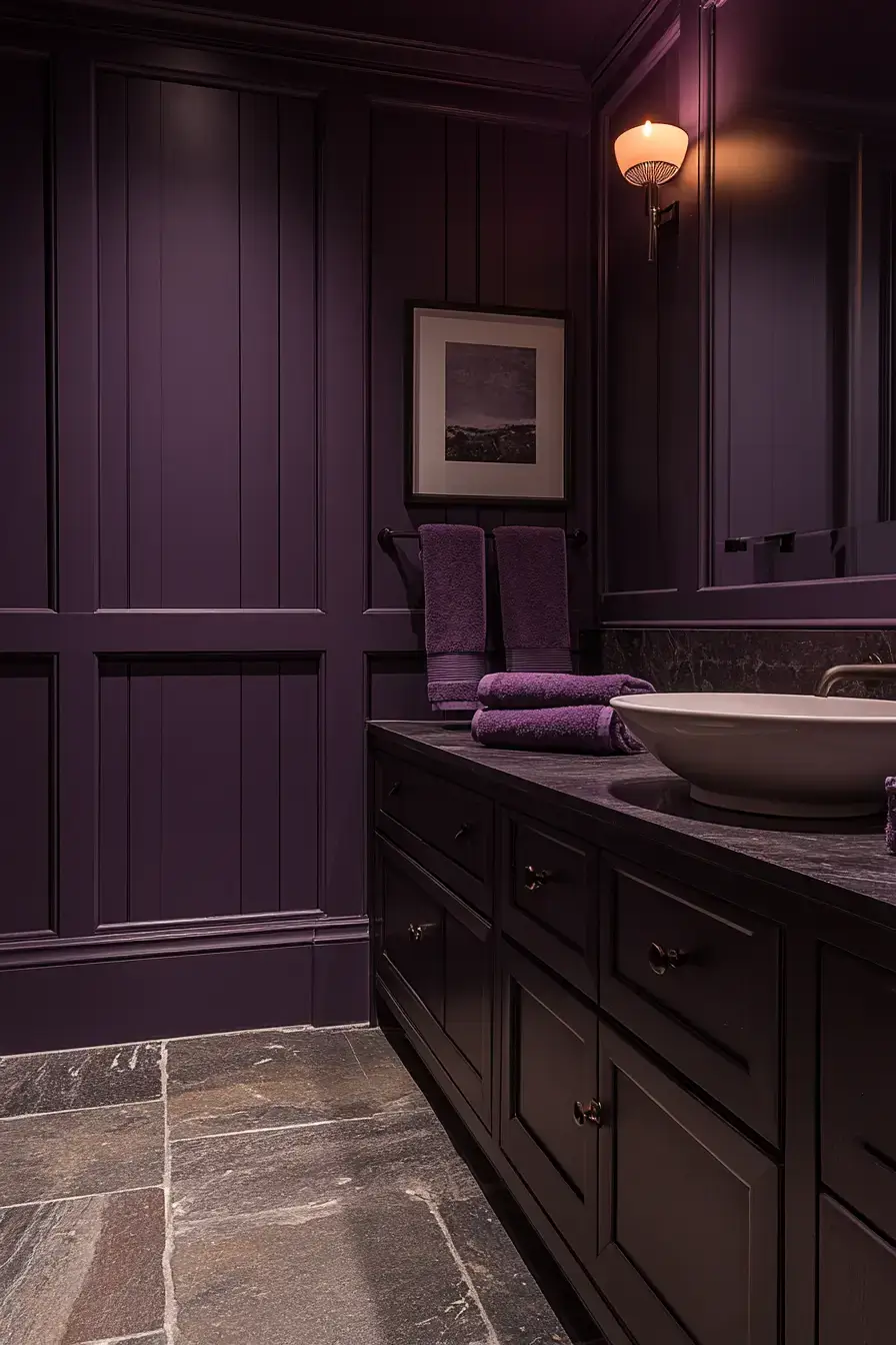 29 Purple Bathroom Ideas That Feel Calm, Bold, and Totally Livable 18
