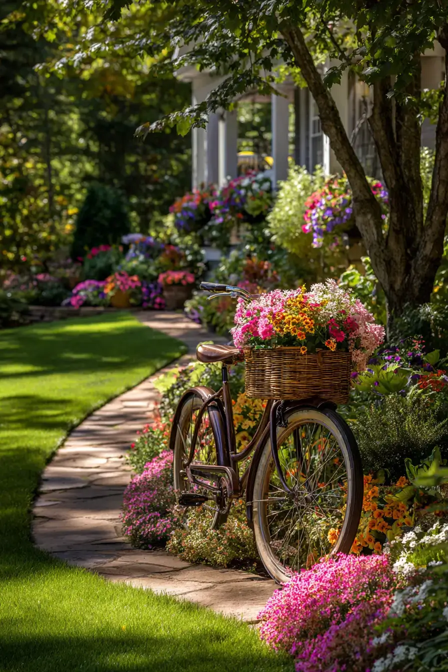 29 Bicycle Yard Decor Ideas for a Charming Outdoor Space 19