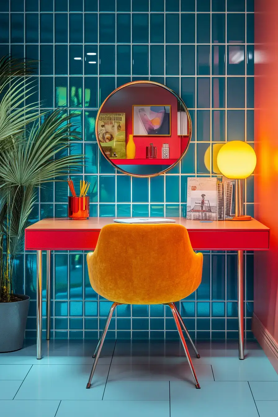 29 Dopamine Decor Office Ideas to Make Work Feel a Little Lighter 19