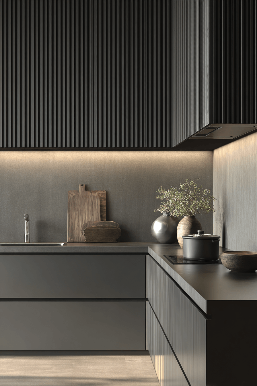 29 Aluminium Kitchen Cabinets That Look Like the Future 19