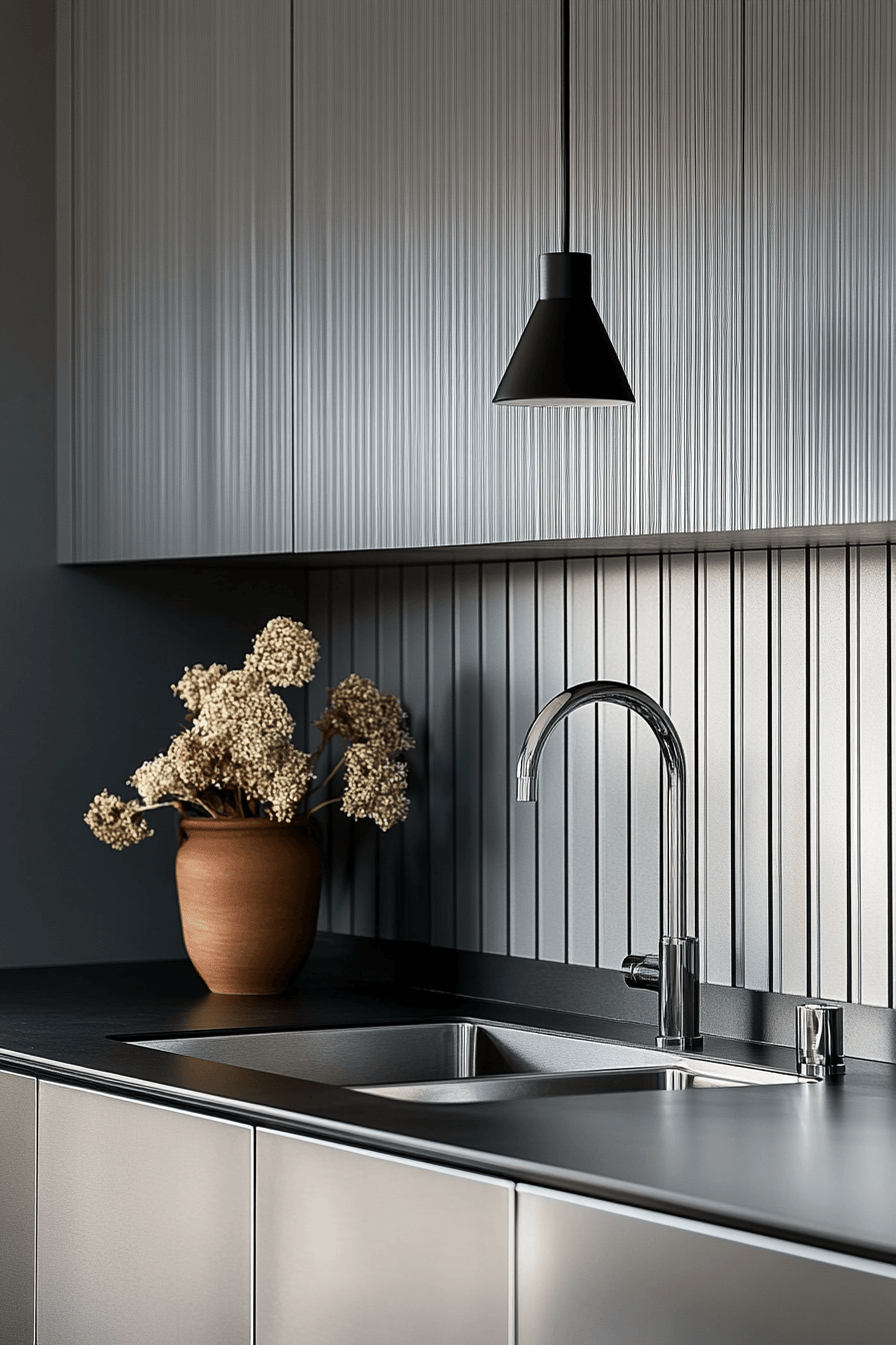 29 Aluminium Kitchen Cabinets That Look Like the Future 2