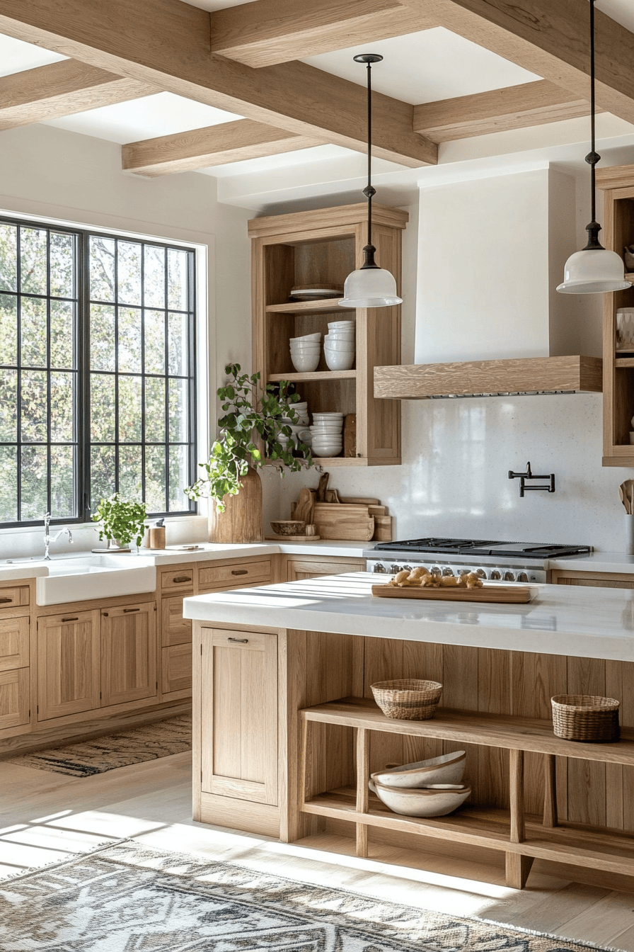 29 Stained Kitchen Cabinets With Real Wood Grain 20