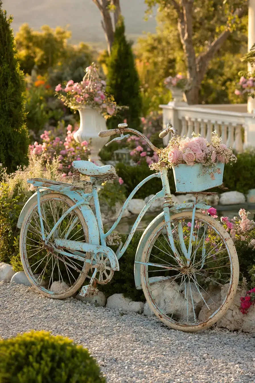 29 Bicycle Yard Decor Ideas for a Charming Outdoor Space 20