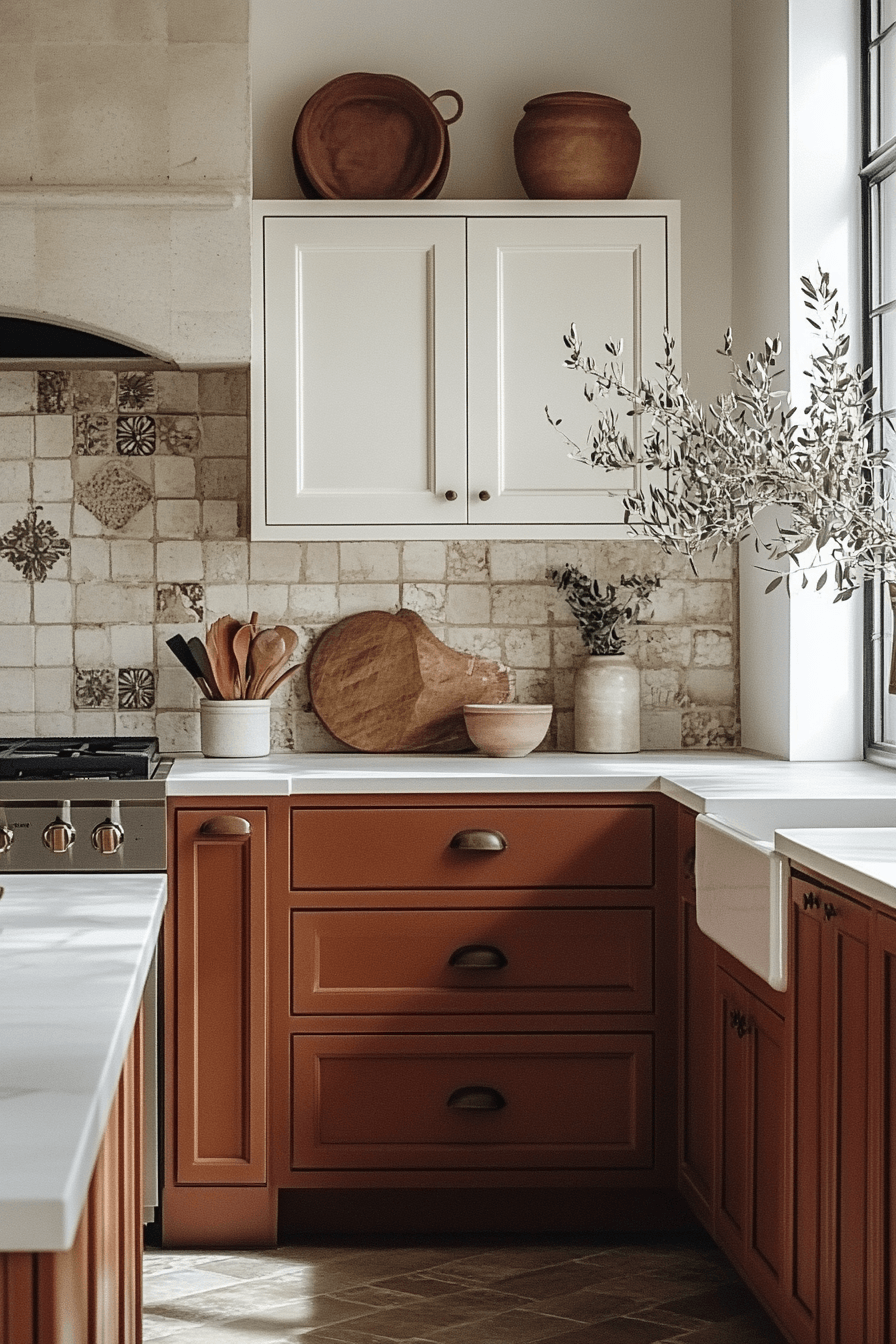 29 2 Toned Kitchen Cabinets That Break the Rules 21