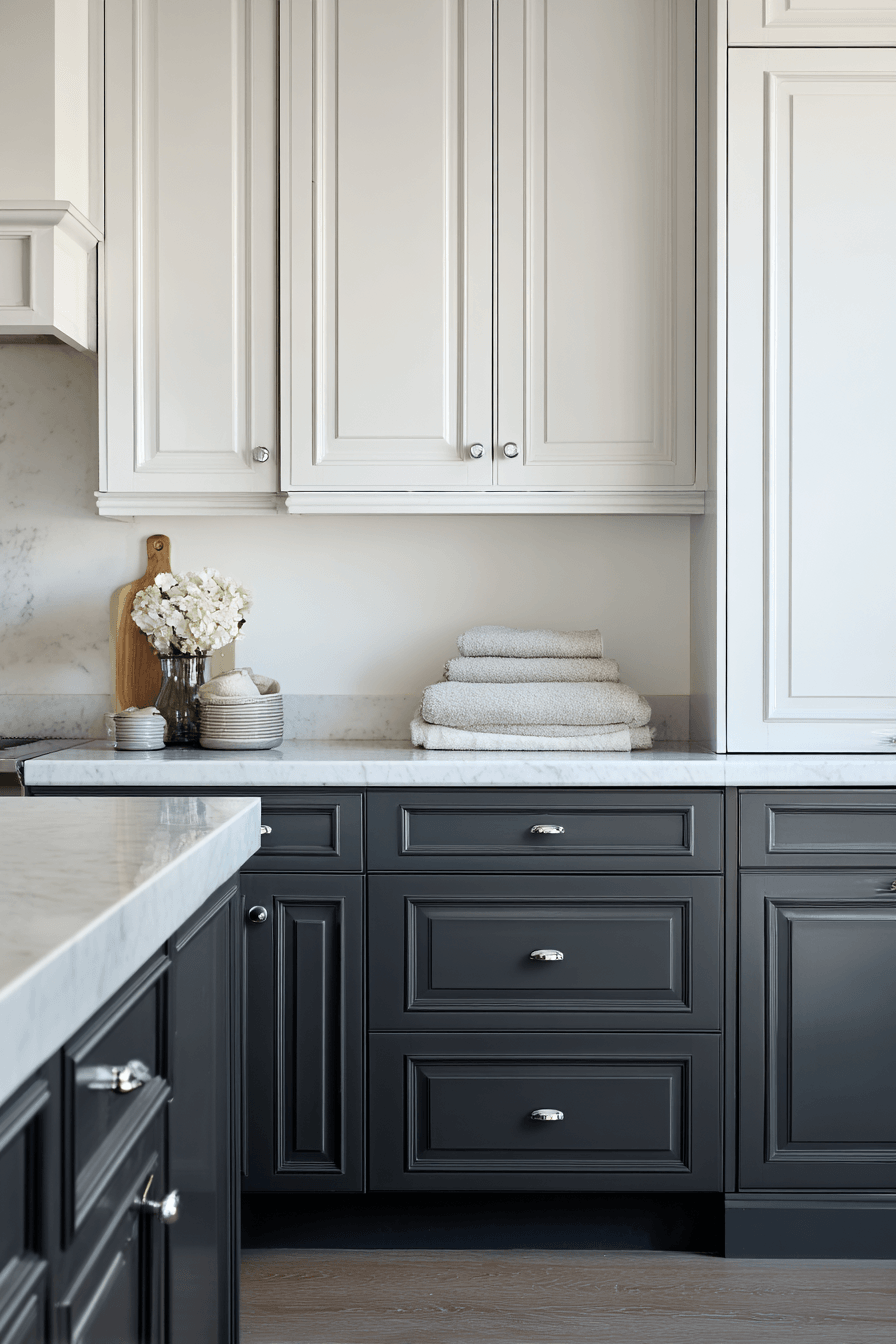 29 2 Toned Kitchen Cabinets That Break the Rules 22