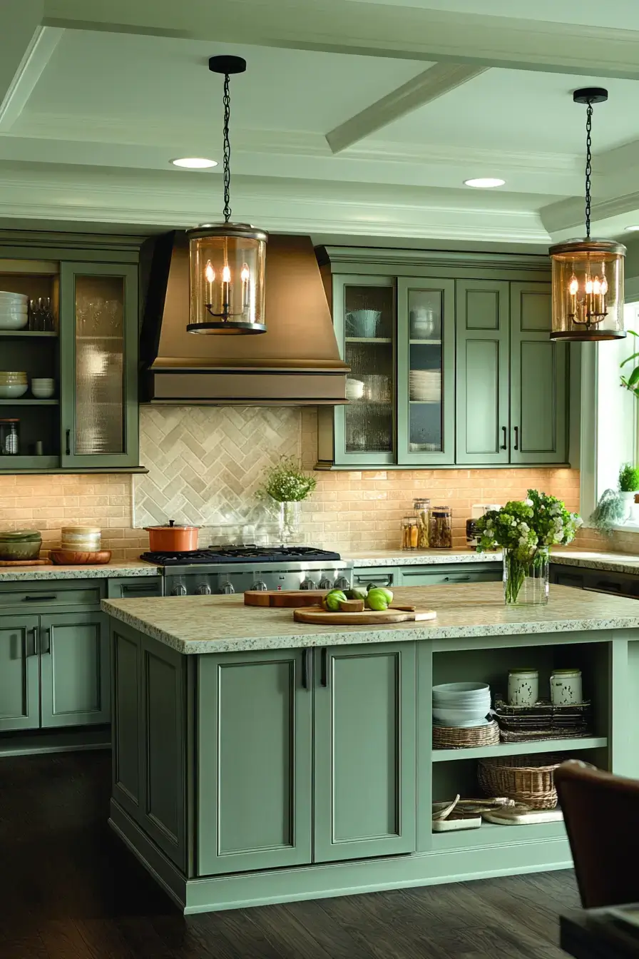 29 Sage Kitchen Cabinet Ideas That Feel Calm, Collected, and Completely Livable 22 sage kitchen cabinets