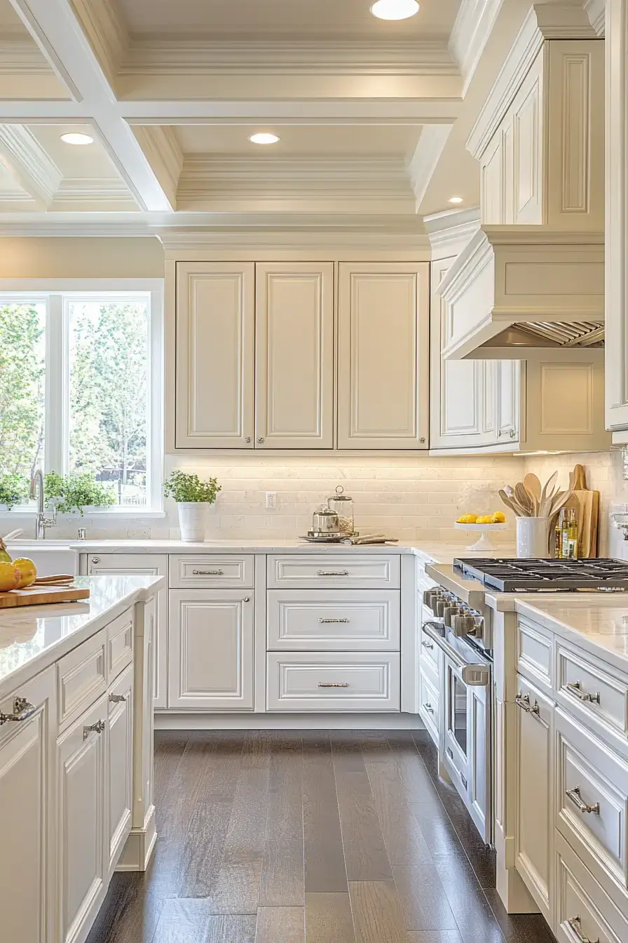29 White Kitchen Cabinet Ideas That Stay Bright and Beautiful Year After Year 22 white kitchen cabinets