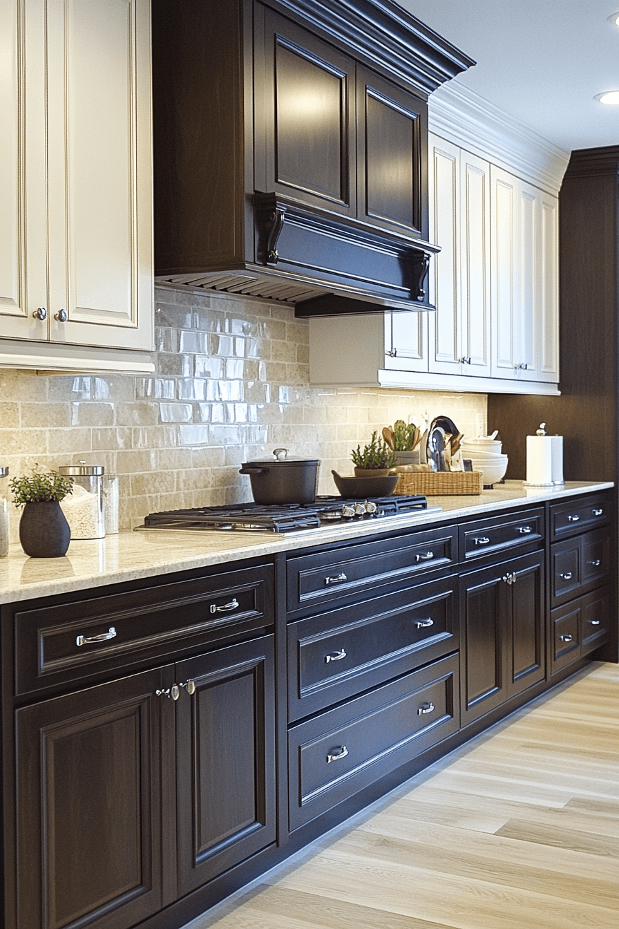 29 2 Toned Kitchen Cabinets That Break the Rules 23