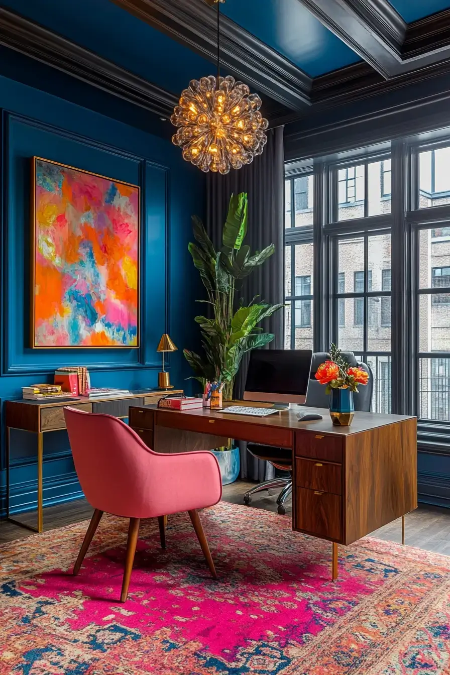 29 Dopamine Decor Office Ideas to Make Work Feel a Little Lighter 23