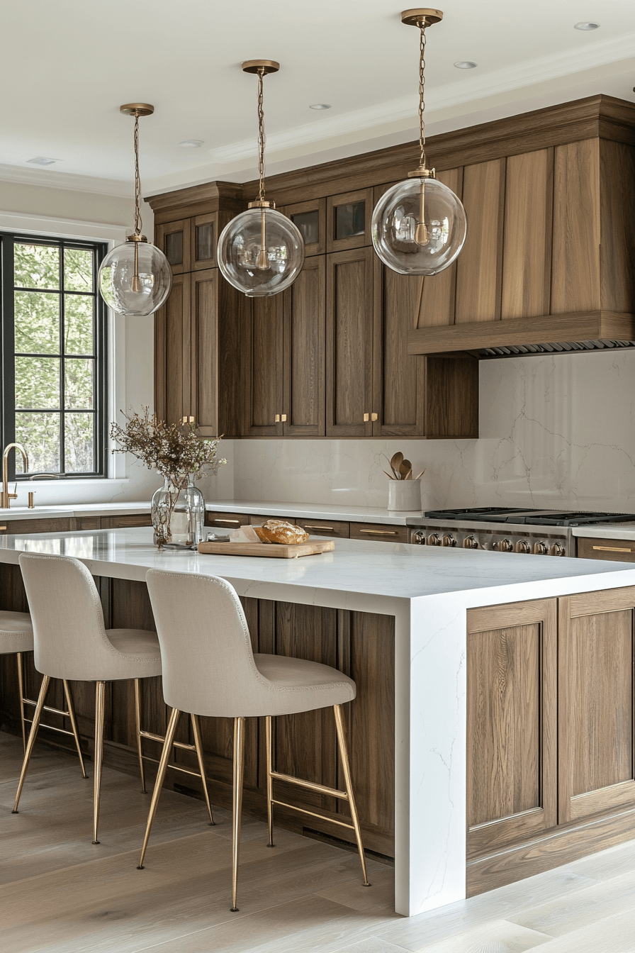 29 Stained Kitchen Cabinets With Real Wood Grain 23