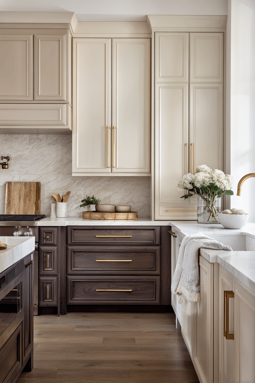 29 Two Tone Kitchen Cabinets for the Indecisive 23