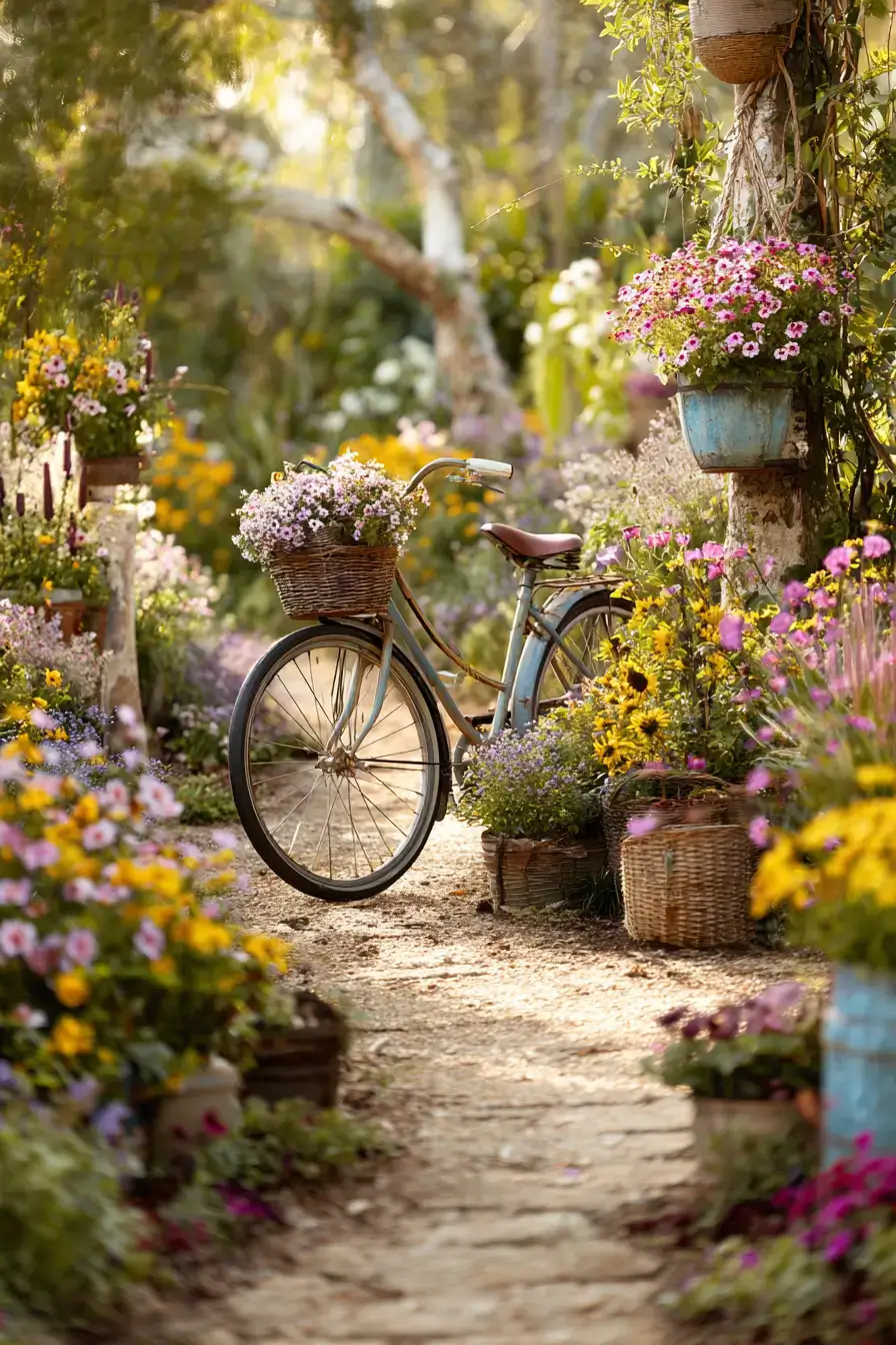 29 Bicycle Yard Decor Ideas for a Charming Outdoor Space 23