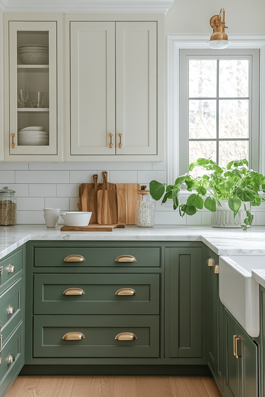 29 2 Toned Kitchen Cabinets That Break the Rules 24