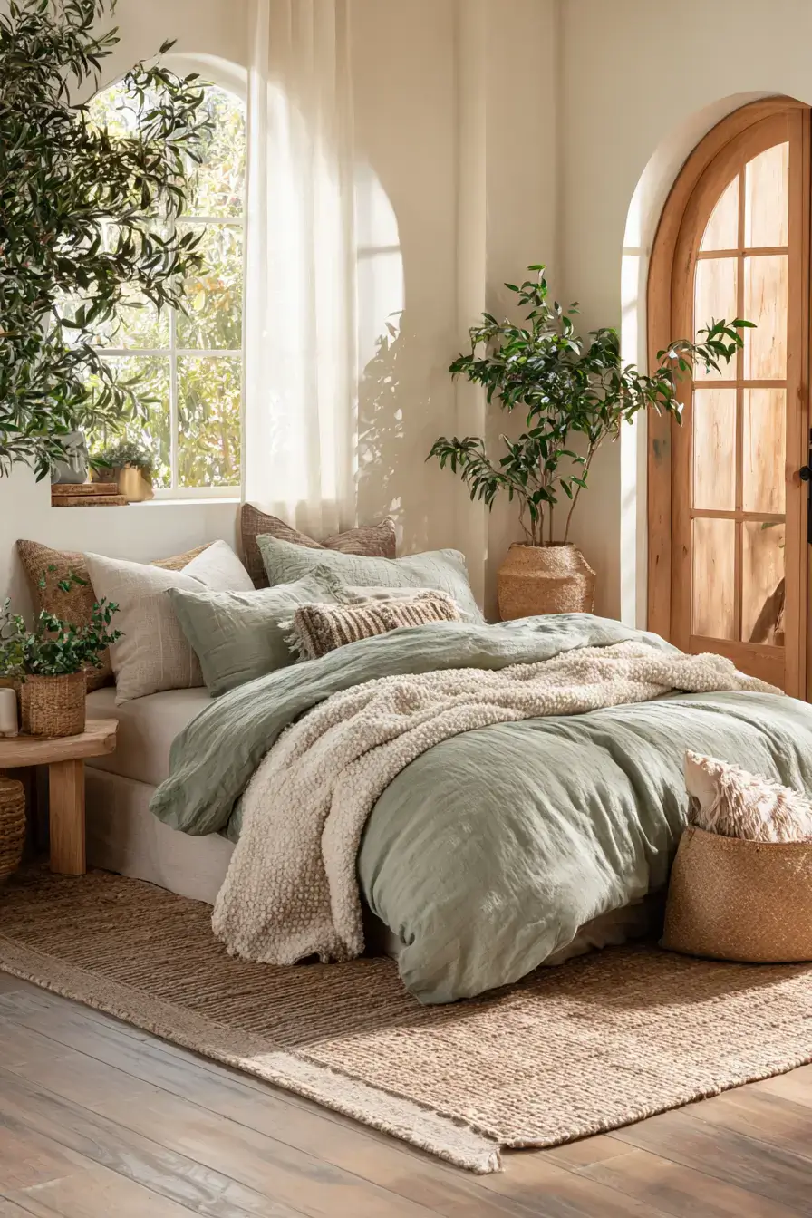 29 Green Boho Bedroom Ideas That Feel Calm and Collected 24