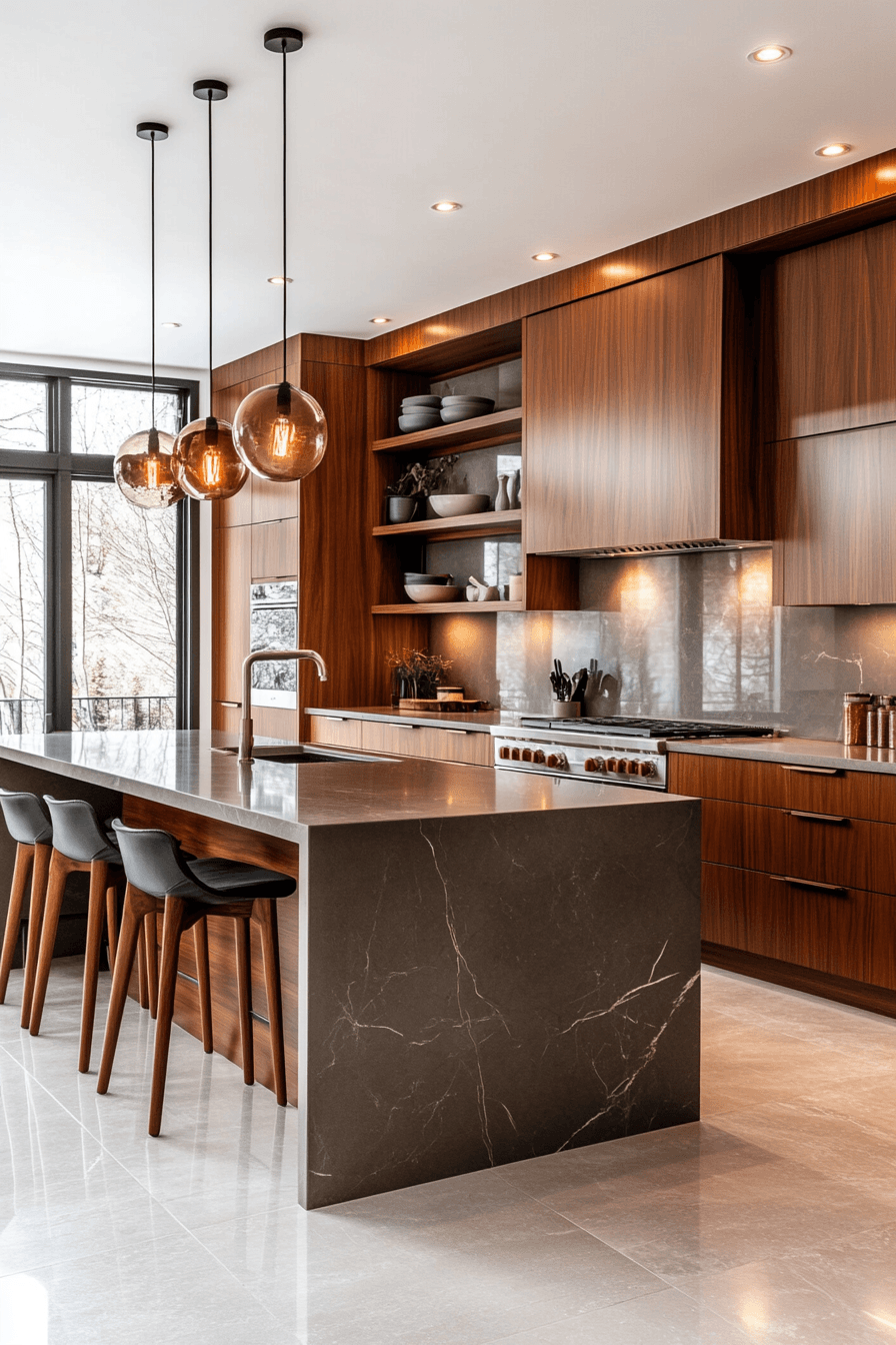 29 Stained Kitchen Cabinets With Real Wood Grain 24