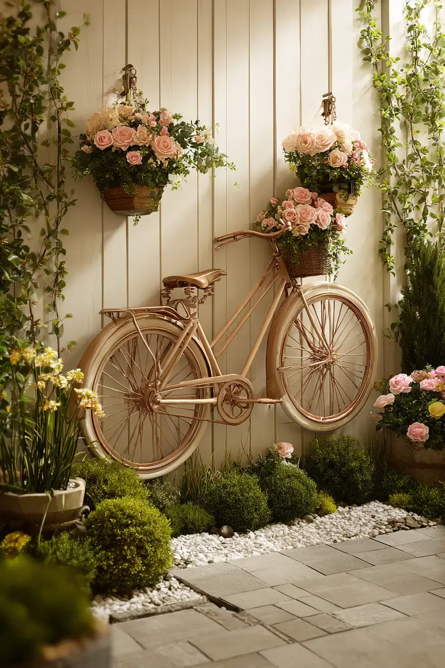 29 Bicycle Yard Decor Ideas for a Charming Outdoor Space 25