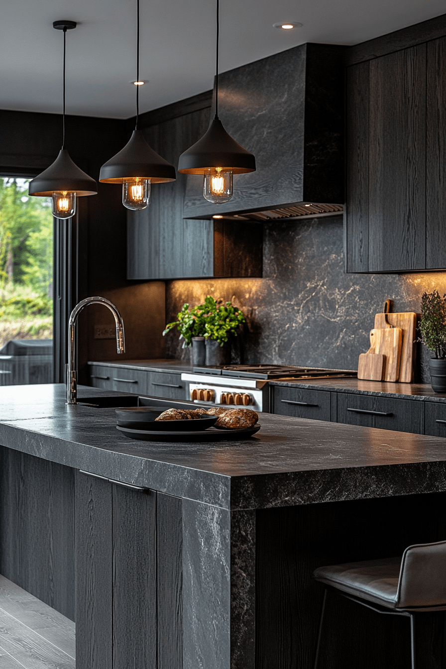29 Stained Kitchen Cabinets With Real Wood Grain 25