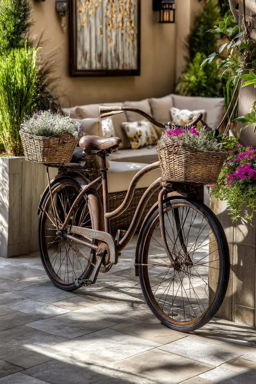 29 Bicycle Yard Decor Ideas for a Charming Outdoor Space 26