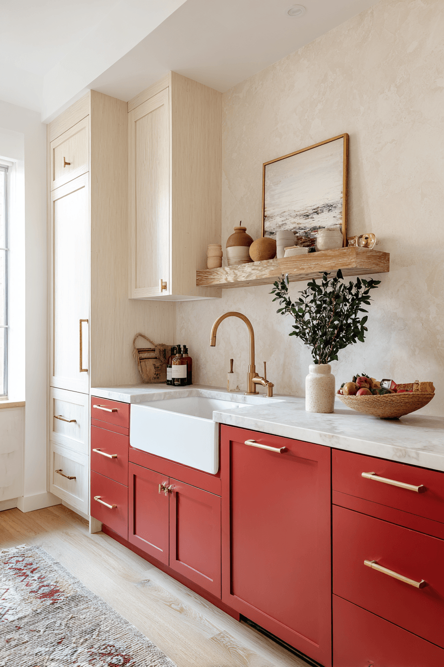 29 2 Toned Kitchen Cabinets That Break the Rules 27