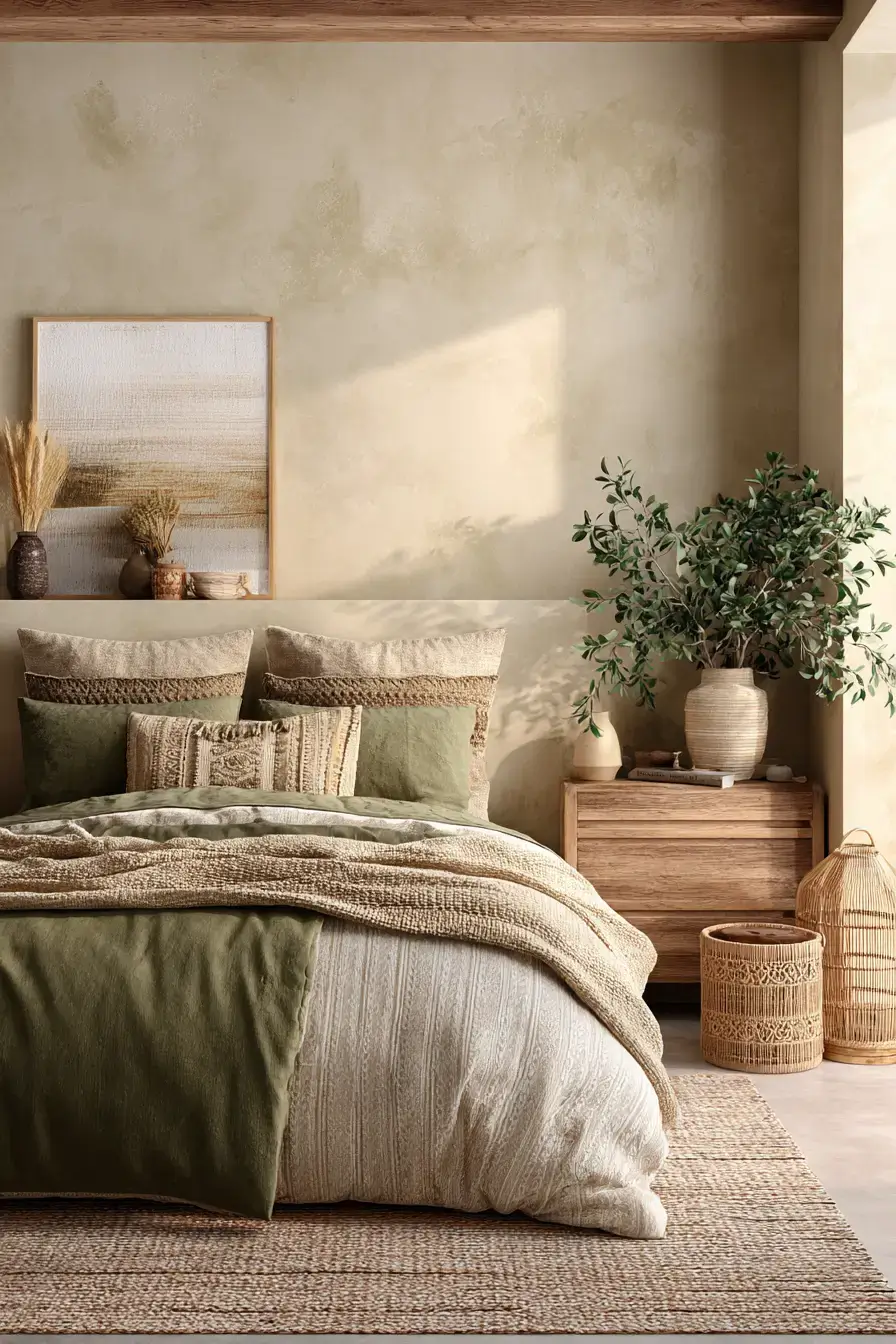 29 Green Boho Bedroom Ideas That Feel Calm and Collected 27