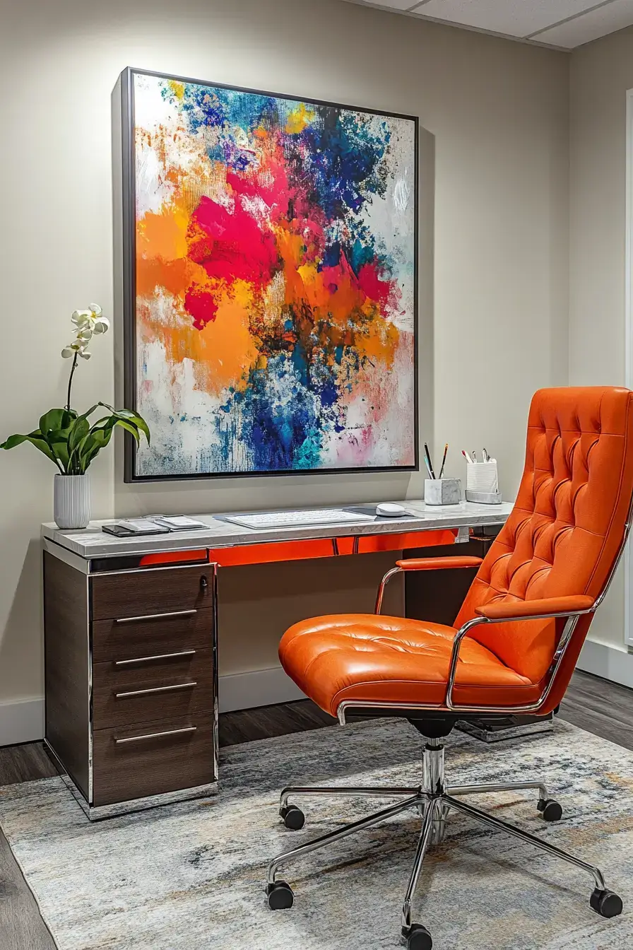 29 Dopamine Decor Office Ideas to Make Work Feel a Little Lighter 27