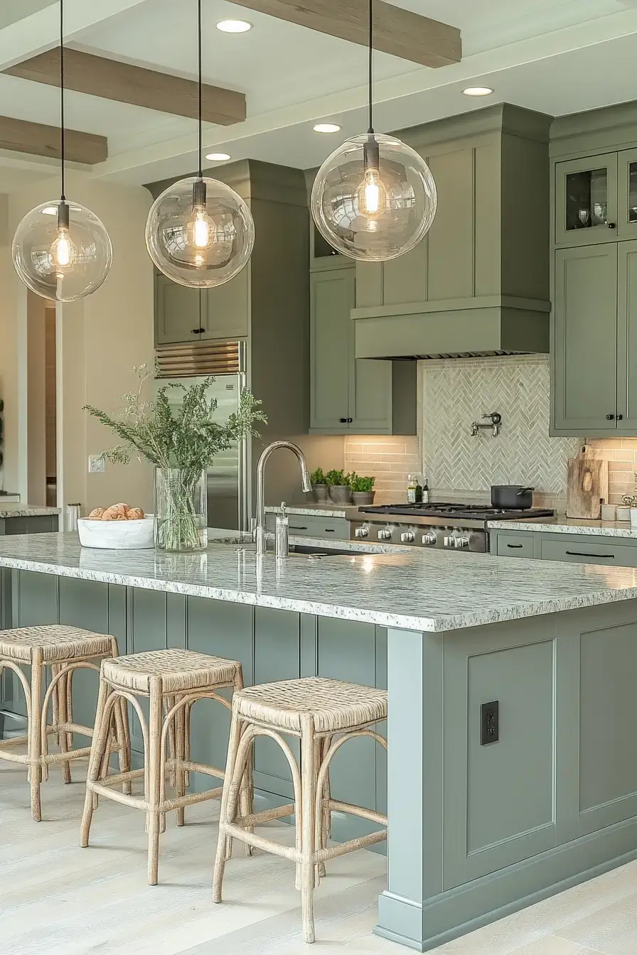 29 Sage Kitchen Cabinet Ideas That Feel Calm, Collected, and Completely Livable 27 sage kitchen cabinets