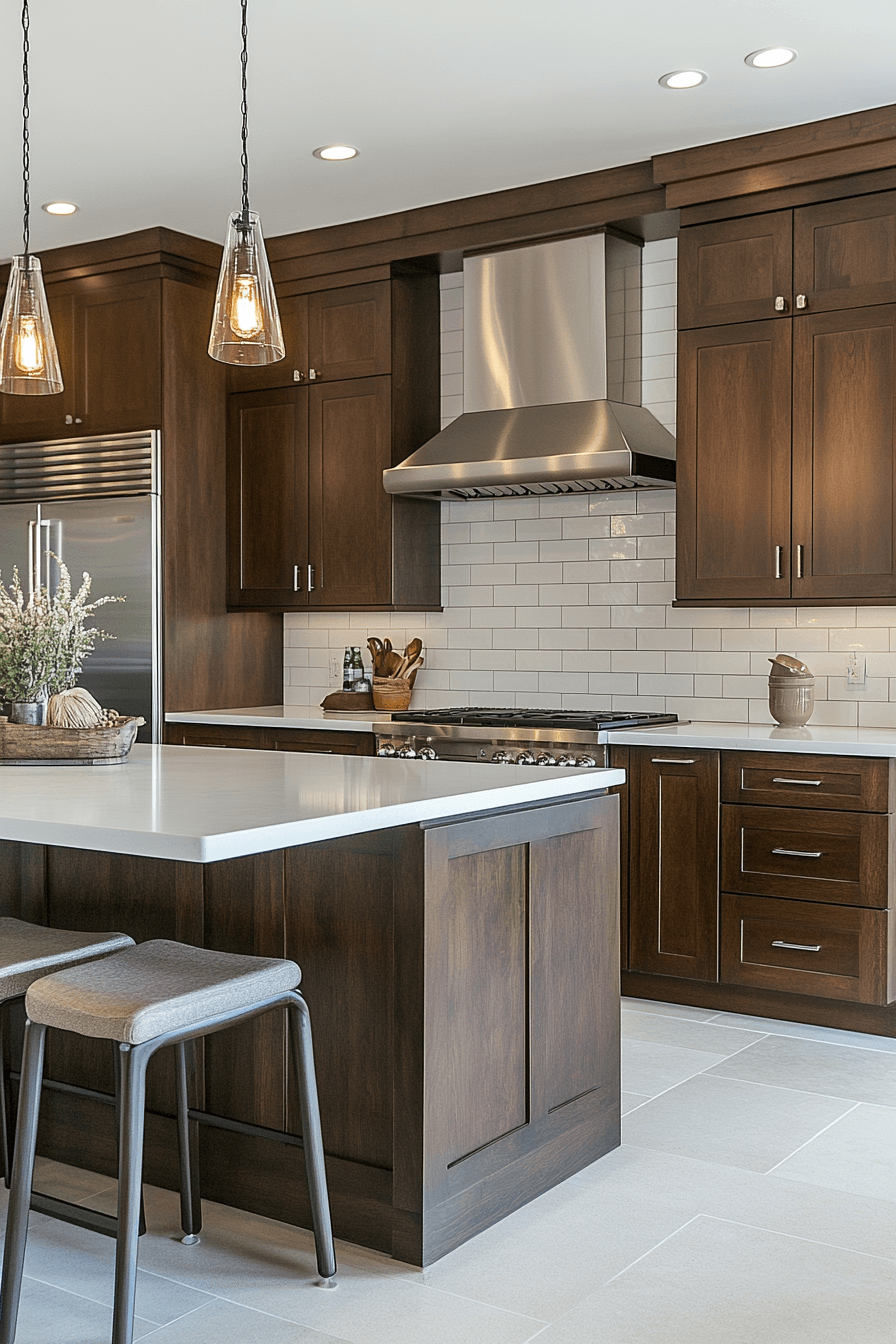 29 Stained Kitchen Cabinets With Real Wood Grain 28