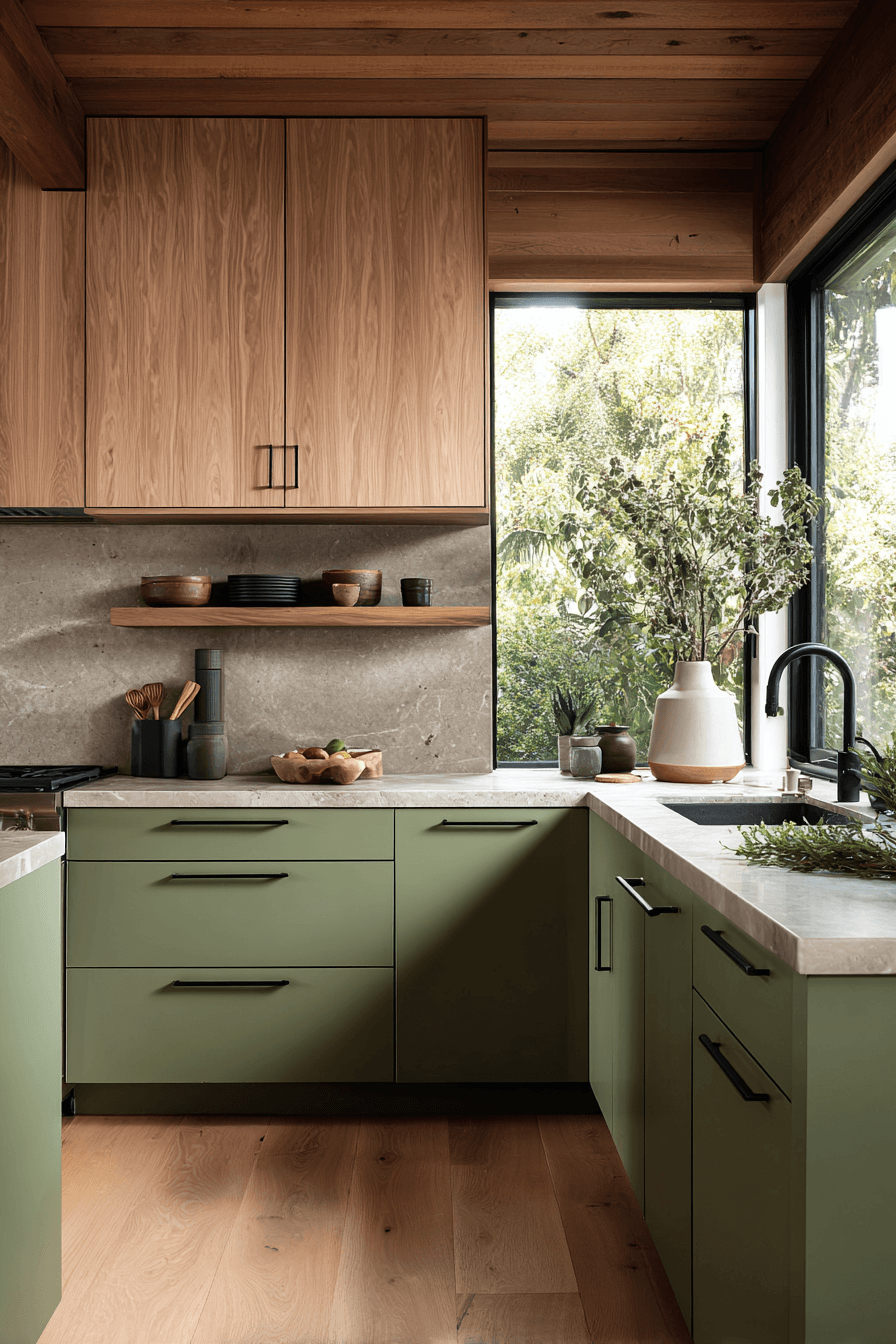 29 2 Toned Kitchen Cabinets That Break the Rules 28