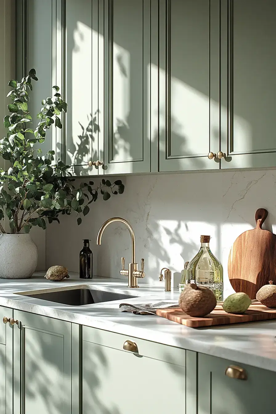 29 Sage Kitchen Cabinet Ideas That Feel Calm, Collected, and Completely Livable 28 sage kitchen cabinets