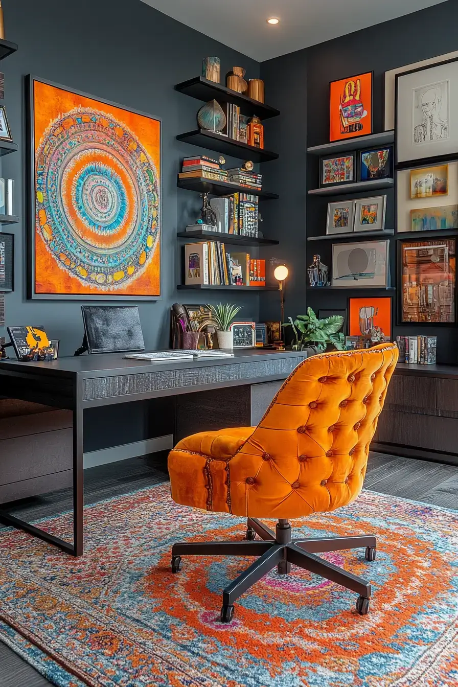 29 Dopamine Decor Office Ideas to Make Work Feel a Little Lighter 29