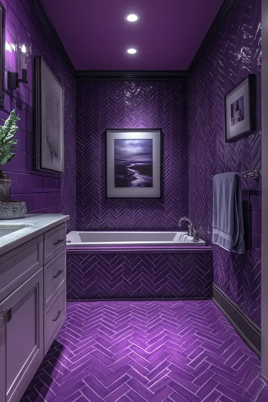 29 Purple Bathroom Ideas That Feel Calm, Bold, and Totally Livable 29