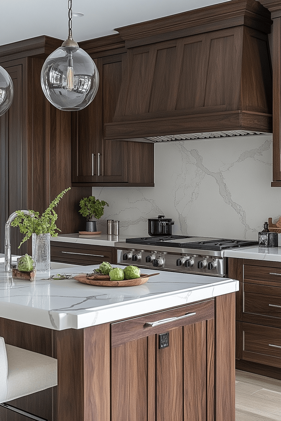 29 Stained Kitchen Cabinets With Real Wood Grain 3