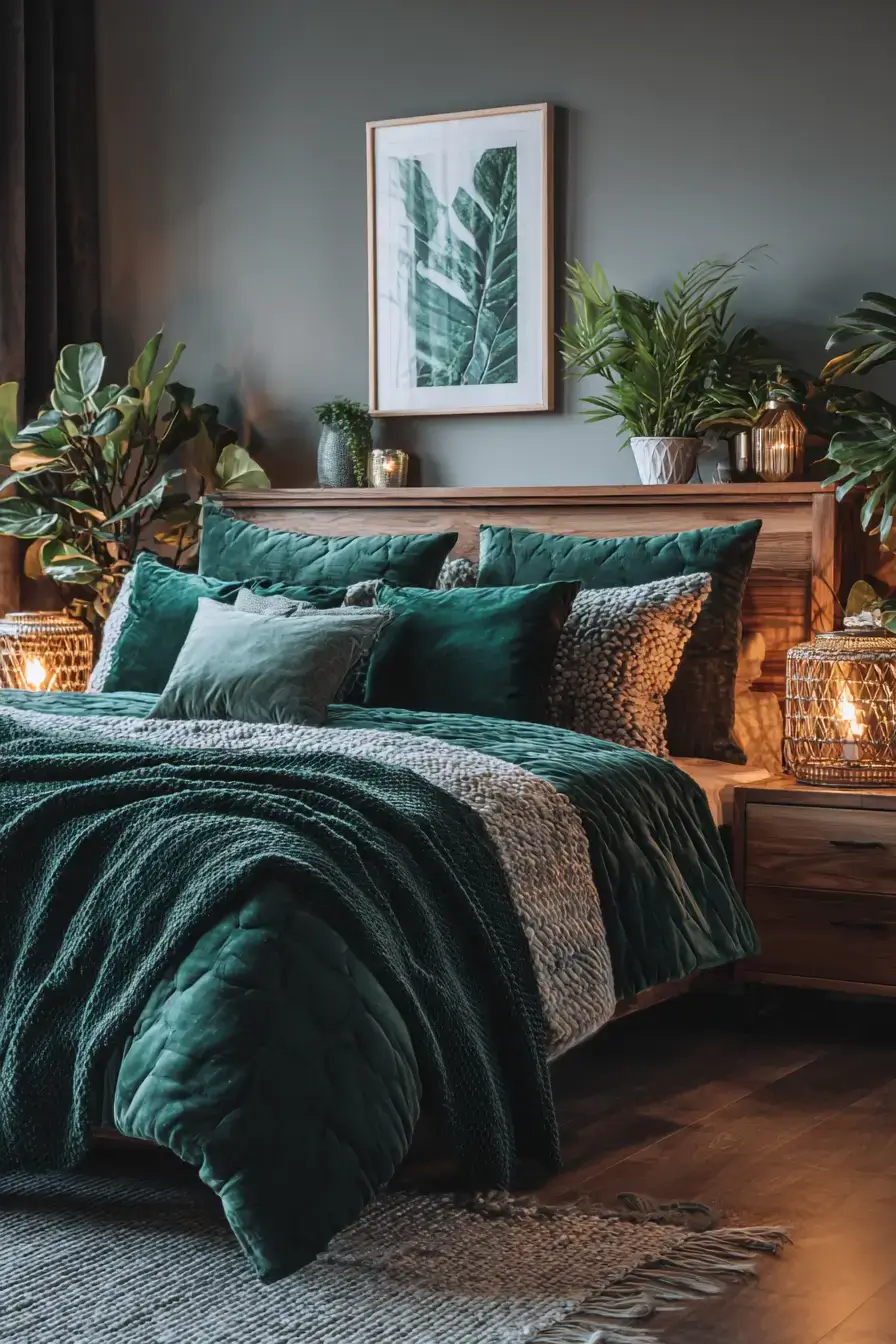 29 Green Boho Bedroom Ideas That Feel Calm and Collected 3