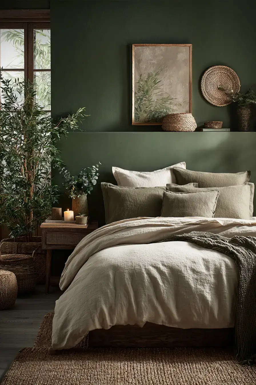 29 Green Boho Bedroom Ideas That Feel Calm and Collected 4