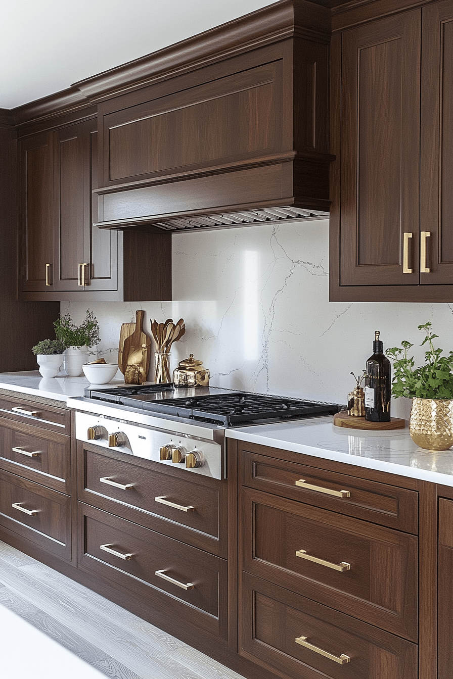 29 Stained Kitchen Cabinets With Real Wood Grain 4