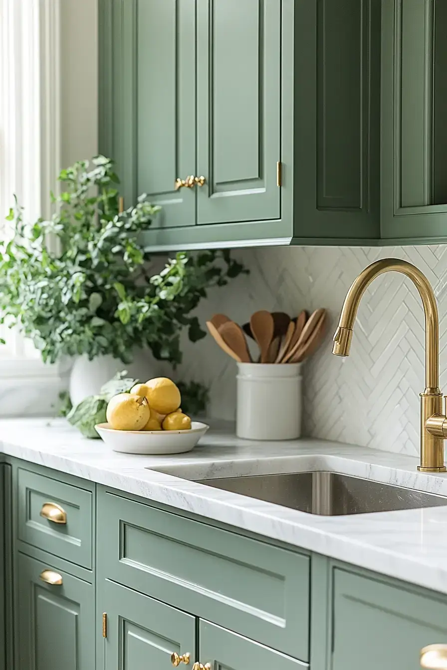 29 Sage Kitchen Cabinet Ideas That Feel Calm, Collected, and Completely Livable 5 sage kitchen cabinets