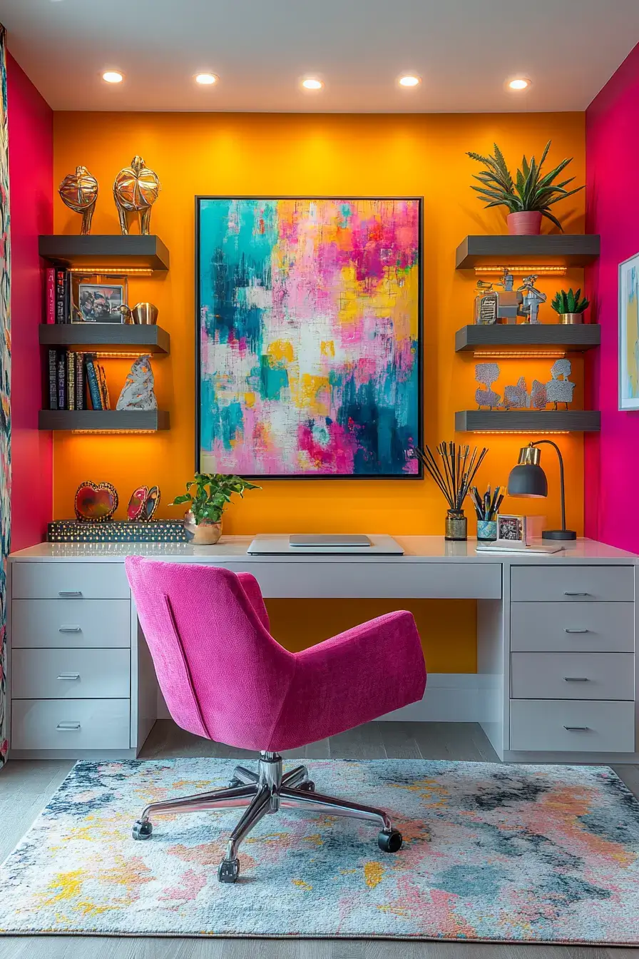 29 Dopamine Decor Office Ideas to Make Work Feel a Little Lighter 6