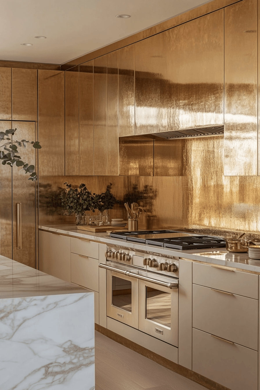 29 Aluminium Kitchen Cabinets That Look Like the Future 6