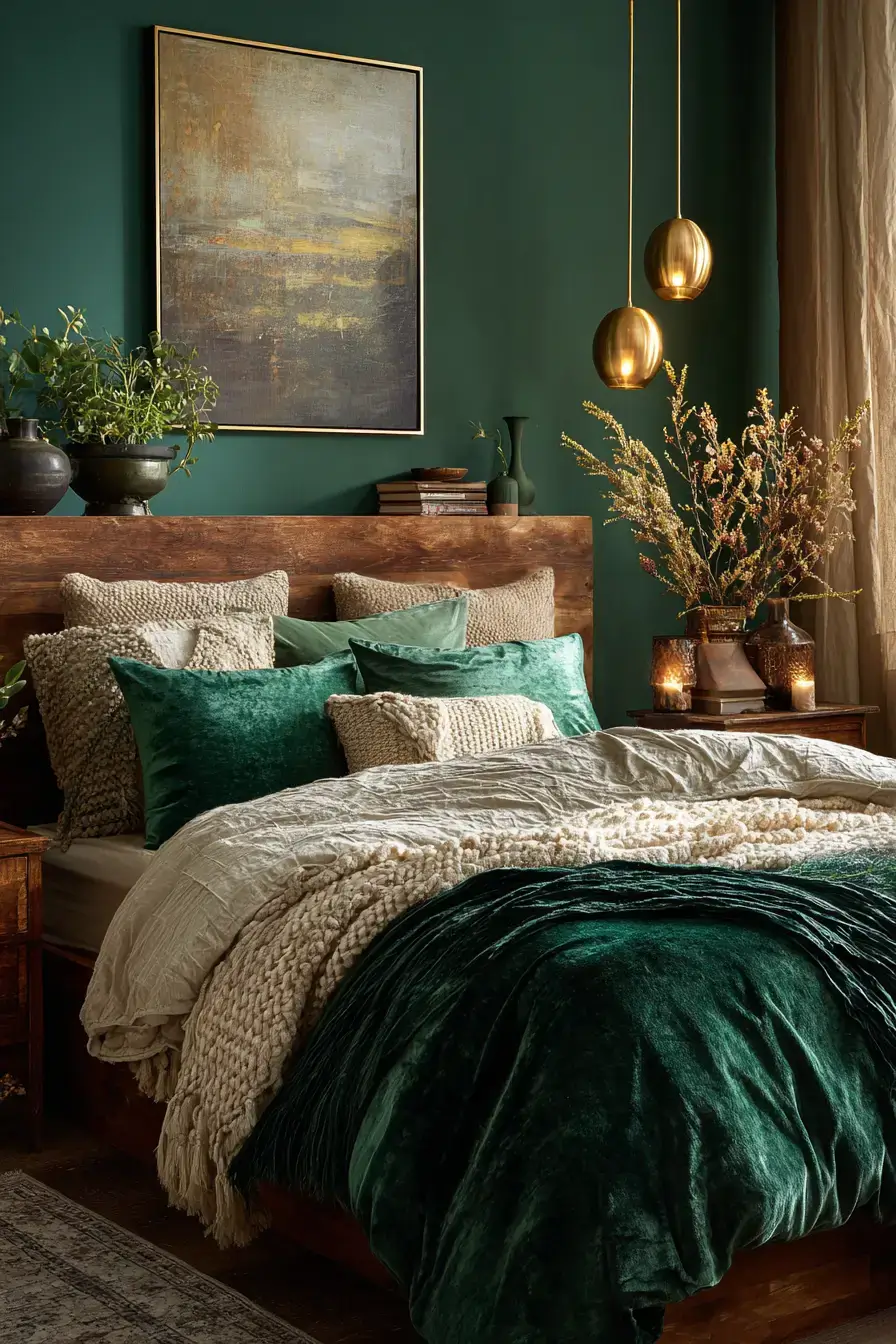 29 Green Boho Bedroom Ideas That Feel Calm and Collected 6