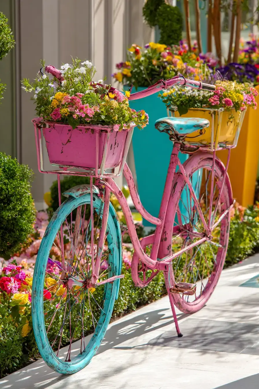 29 Bicycle Yard Decor Ideas for a Charming Outdoor Space 6