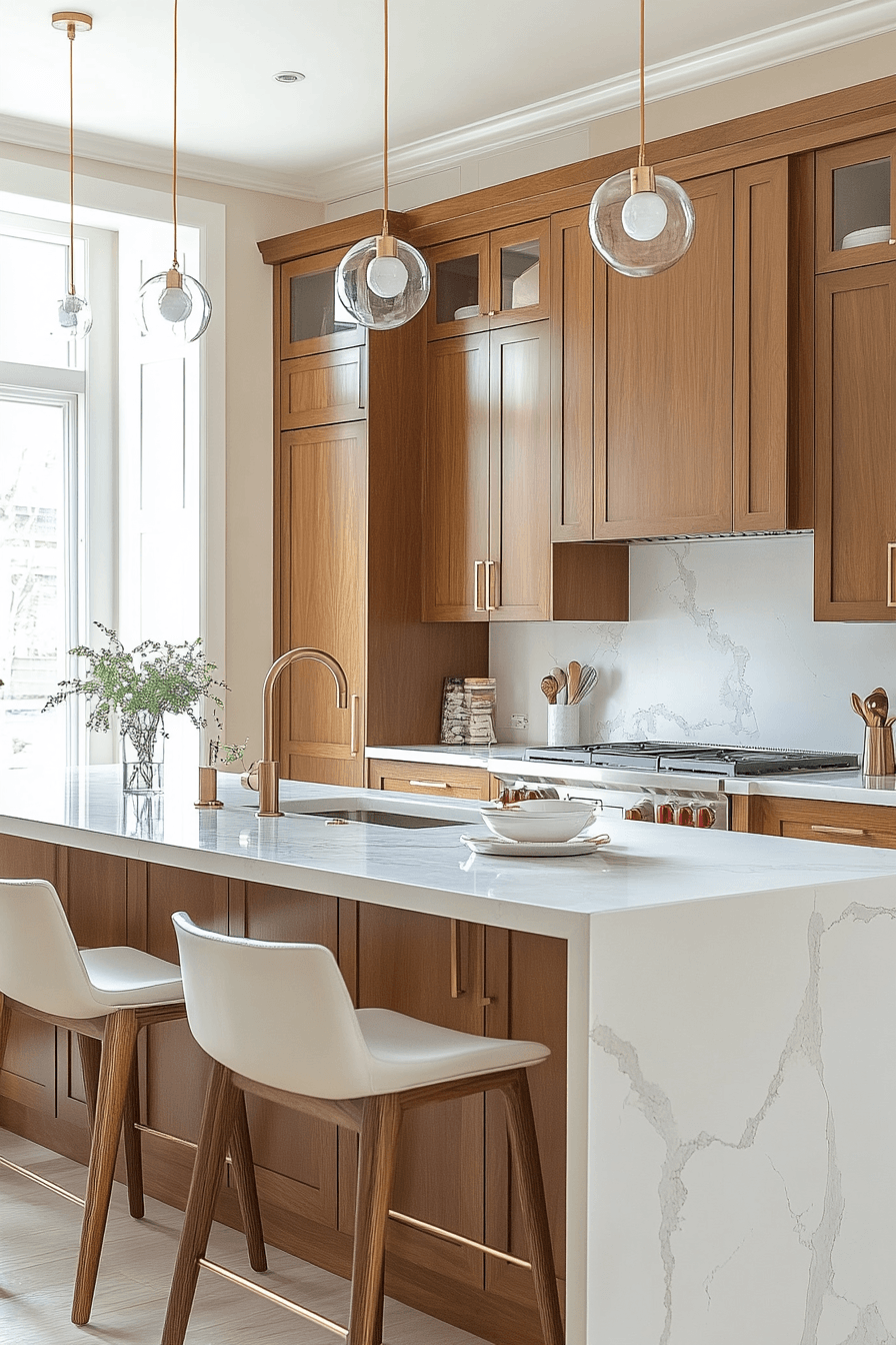 29 Stained Kitchen Cabinets With Real Wood Grain 6