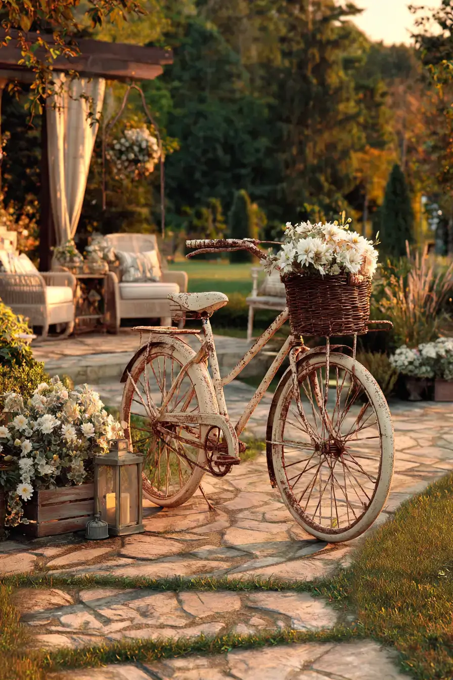 29 Bicycle Yard Decor Ideas for a Charming Outdoor Space 7