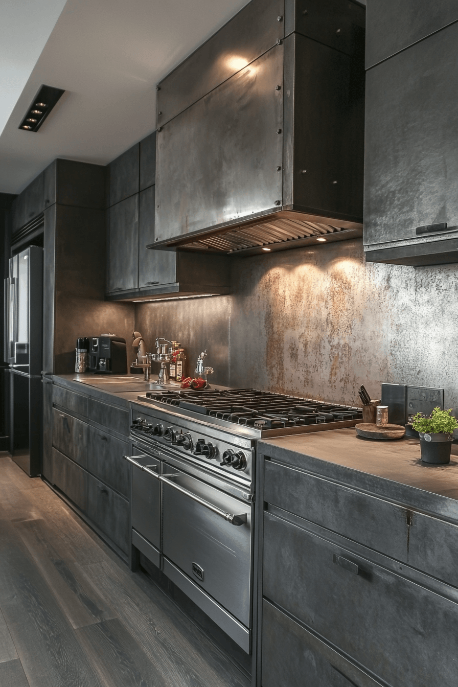 29 Aluminium Kitchen Cabinets That Look Like the Future 7