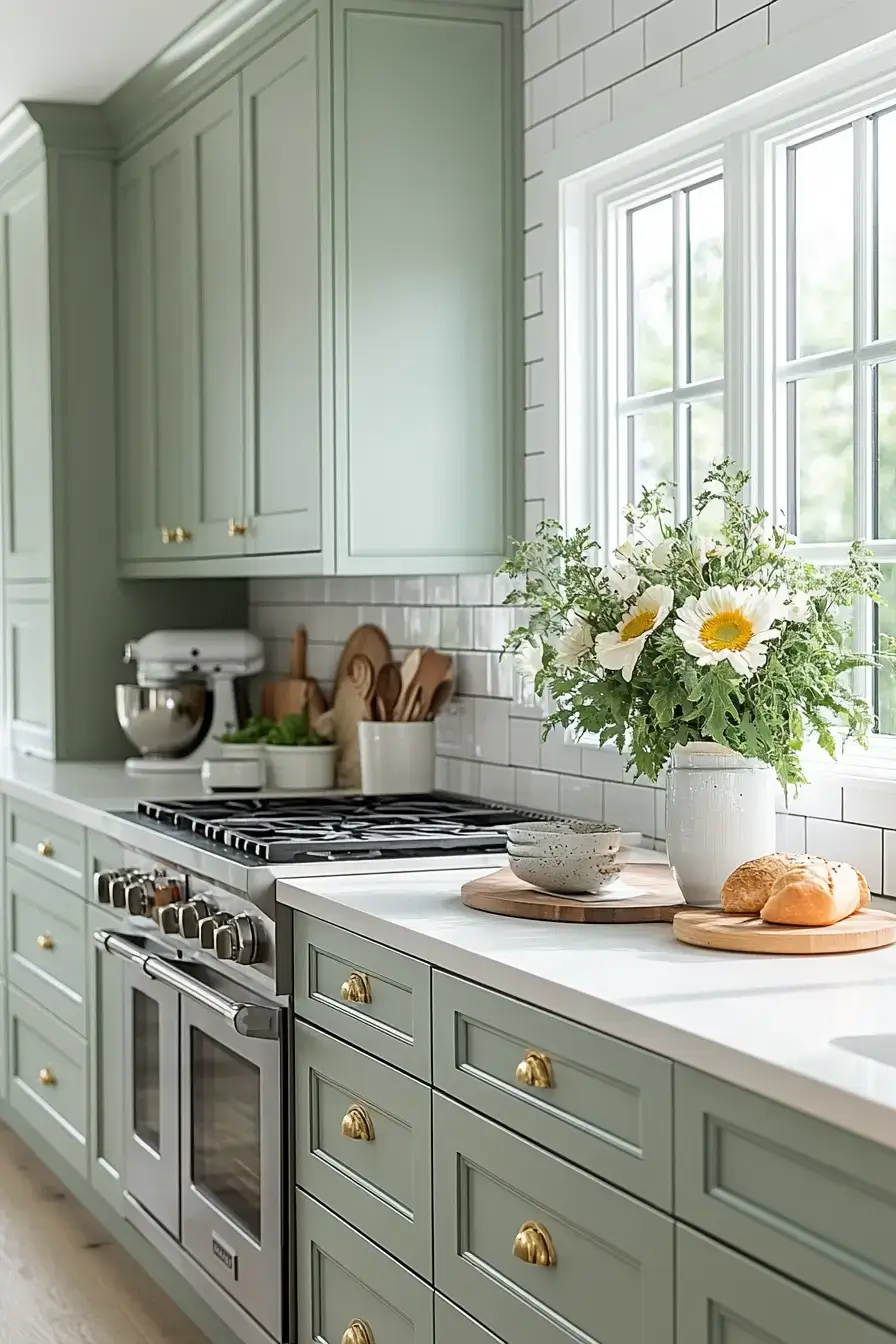 29 Sage Kitchen Cabinet Ideas That Feel Calm, Collected, and Completely Livable 7 sage kitchen cabinets